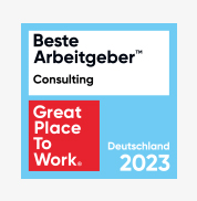 Auszeichnung: Beste Arbeitgeber Consulting 2023 | Great Place to Work